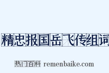 精忠报国岳飞传组词是什么意思的图片
